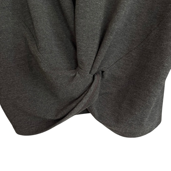 Lululemon Tuck & Gather Pullover Sweatshirt Heathered Mod Black Size M - Picture 5 of 8